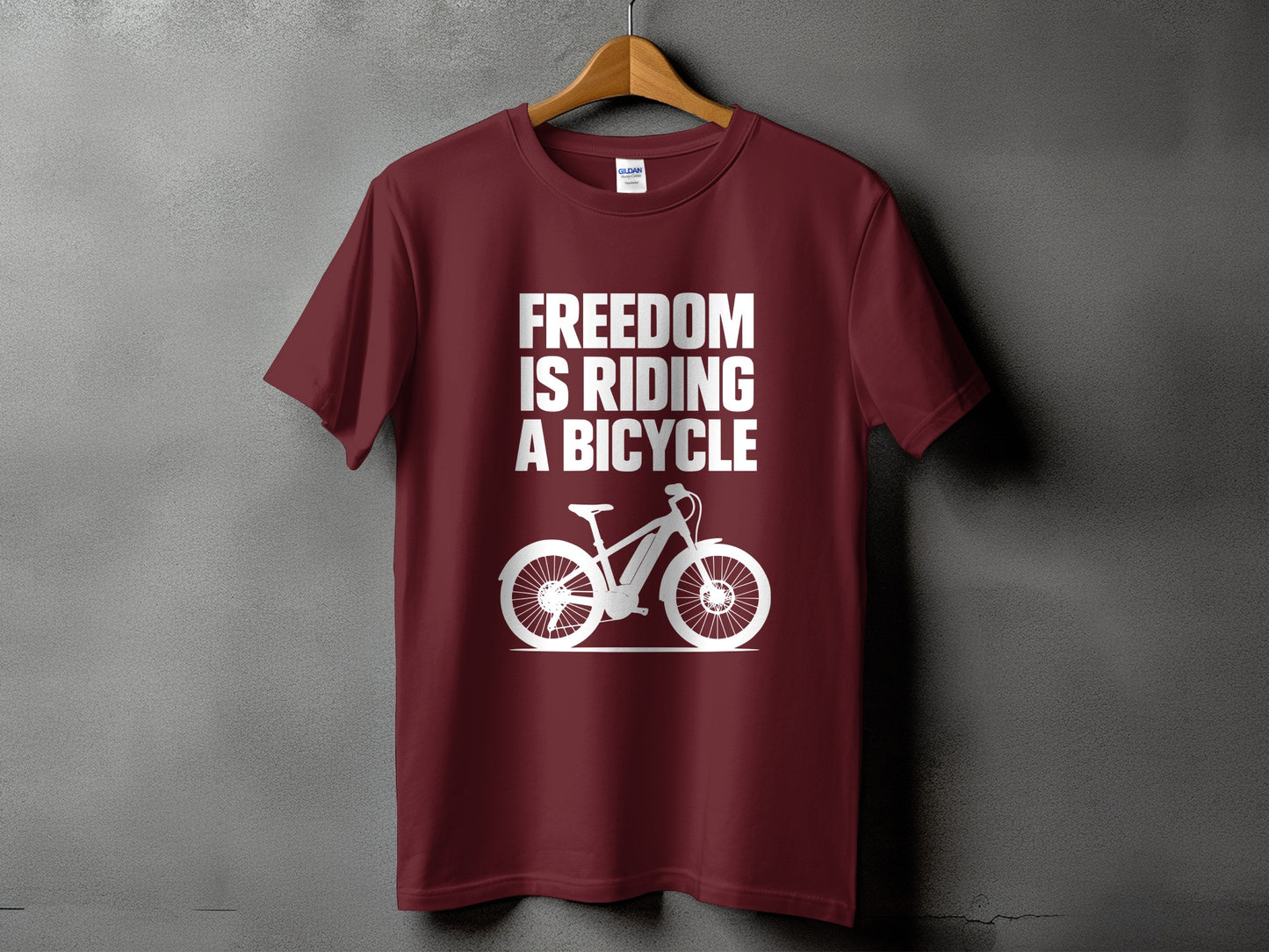 Freedom Is Riding A Bicycle Graphic Tee product