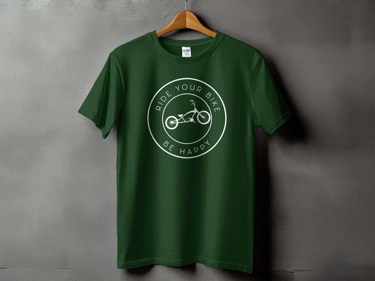 Ride Your Bike Be Happy Graphic T-Shirt product type