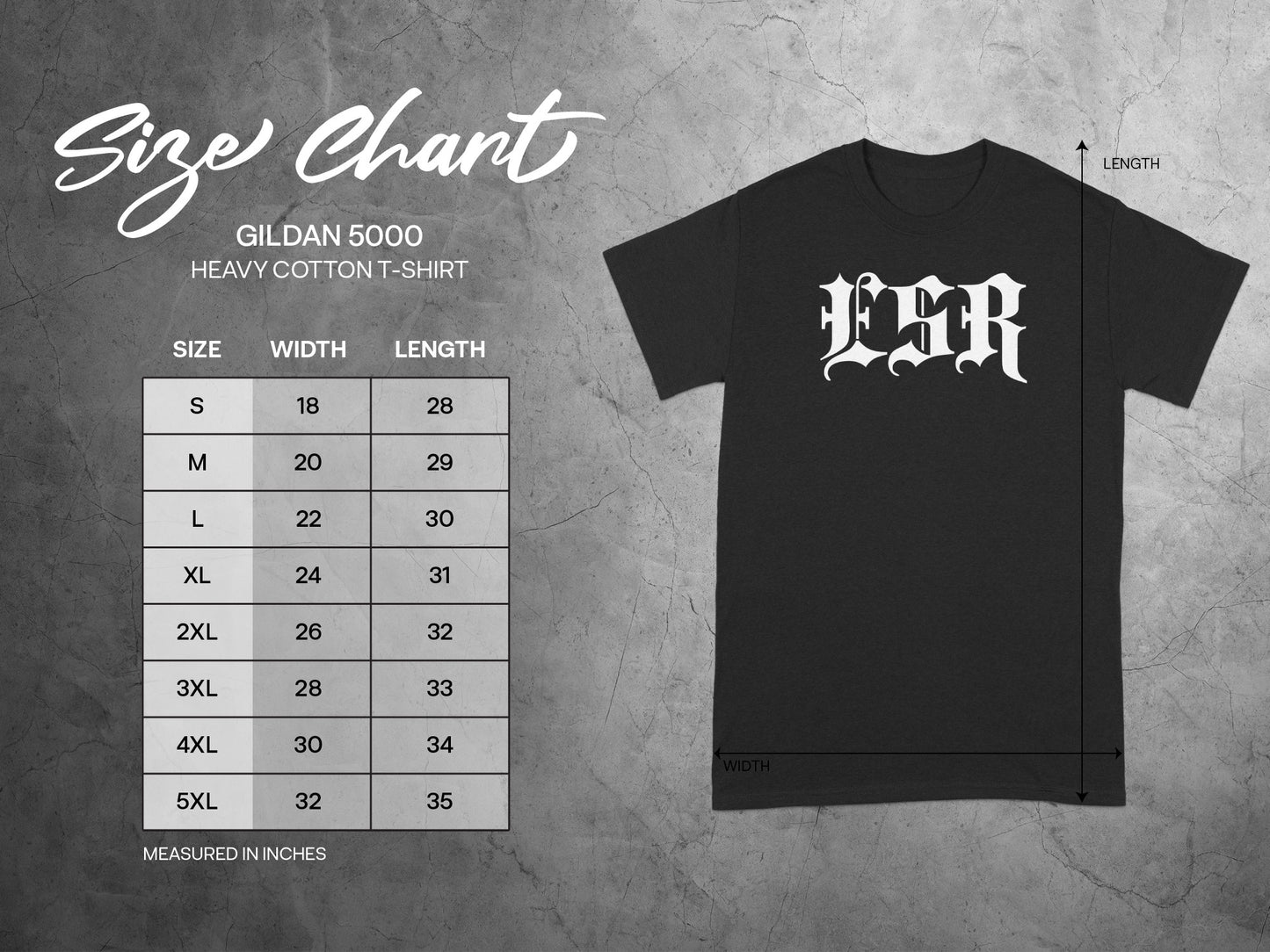 Gothic Font Design Heavy Cotton T-Shirt product type