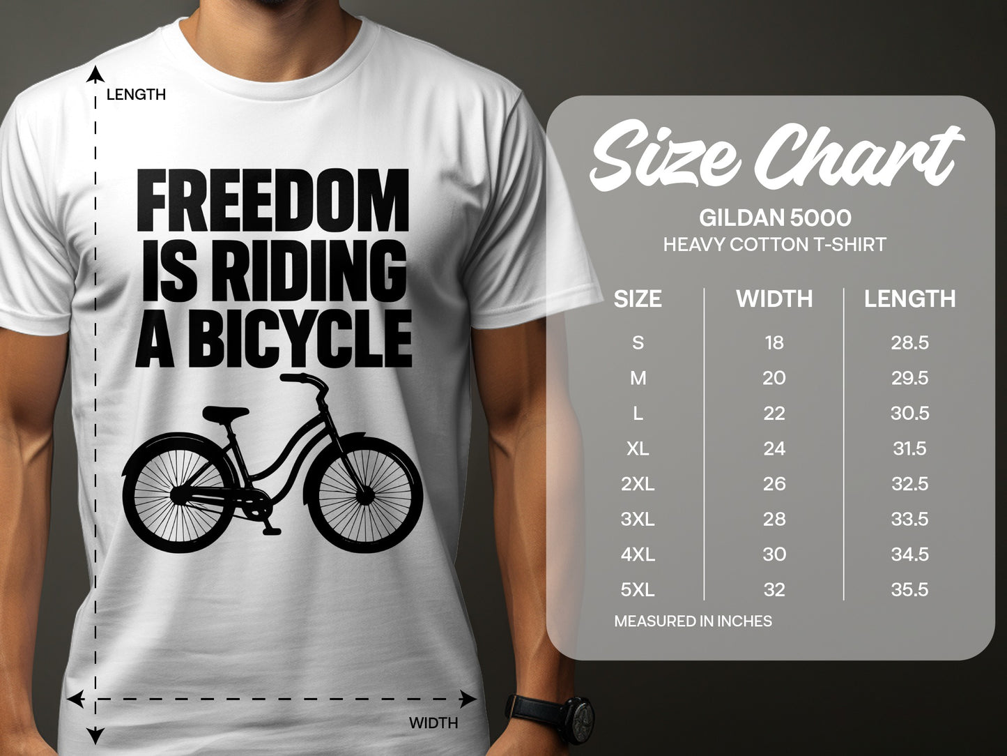 Freedom is Riding a Bicycle T-shirt product type