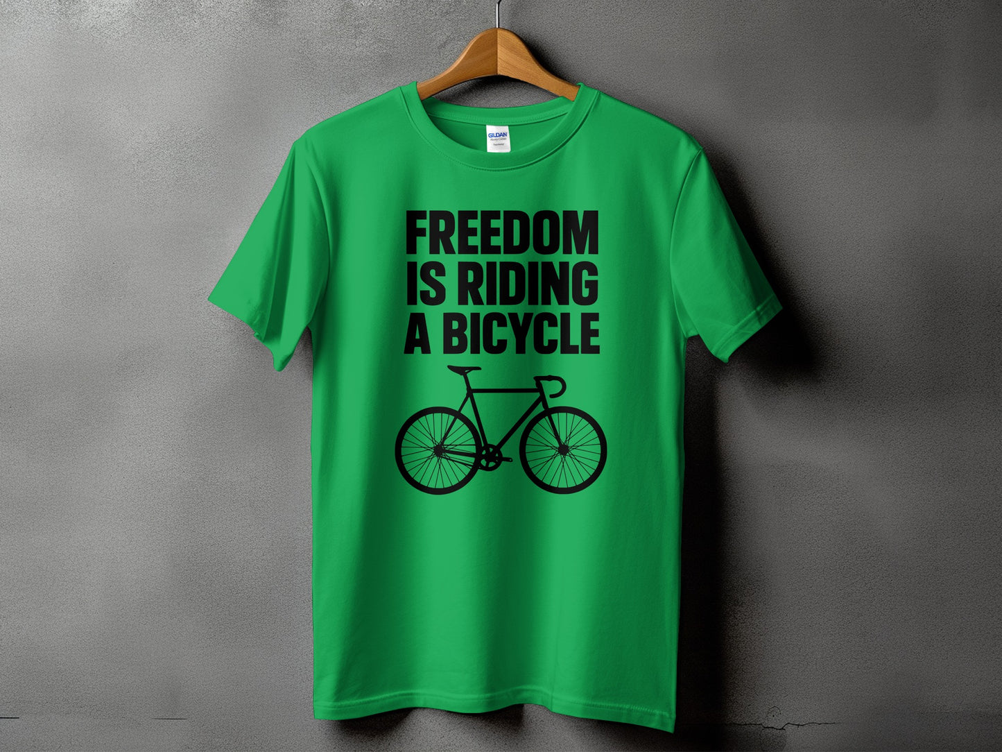 Freedom Is Riding A Bicycle Graphic T-Shirt product type