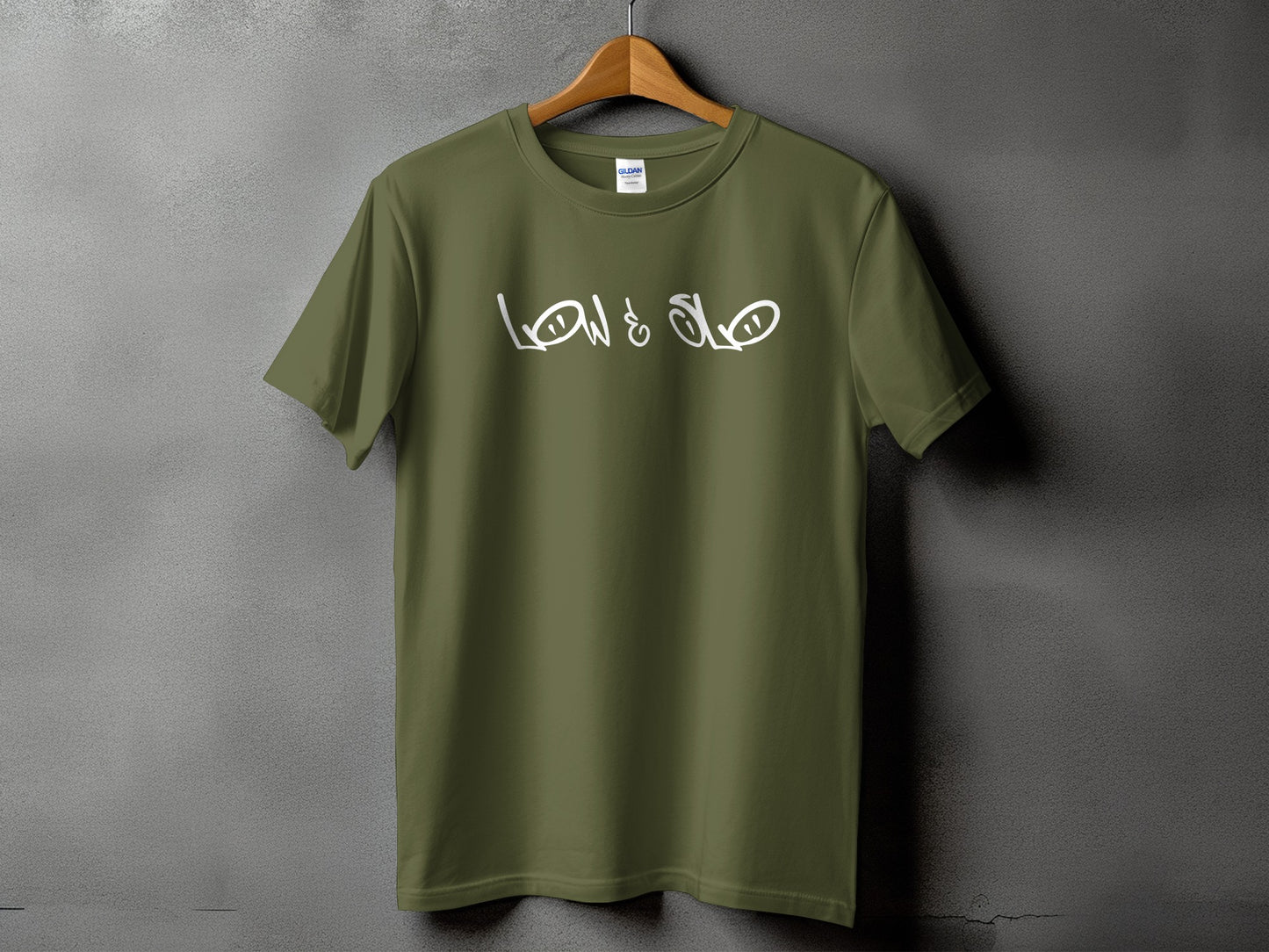 Low & Slo Olive Green Casual T-Shirt product