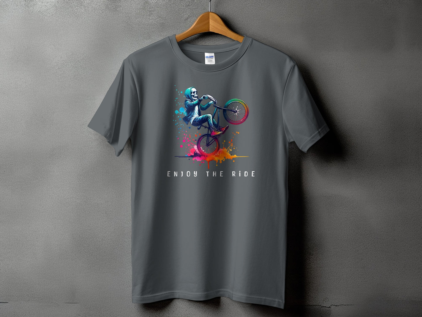 Enjoy the Ride Graphic Bicycle Design Shirt product