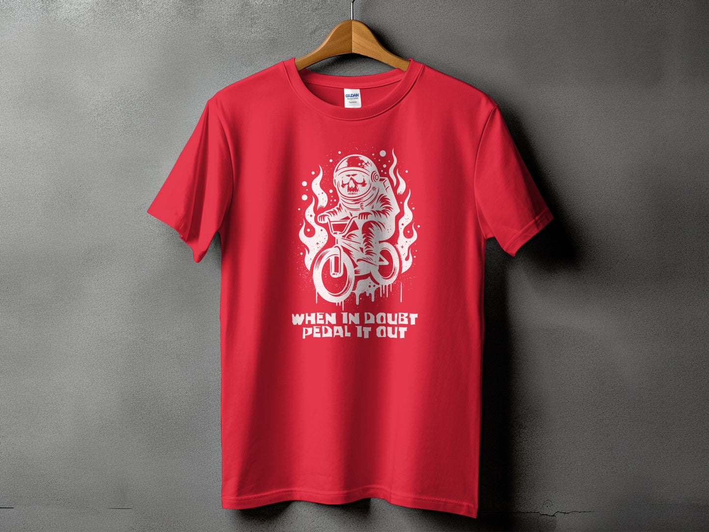 When In Doubt Pedal It Out Astronaut Graphic T-shirt product type