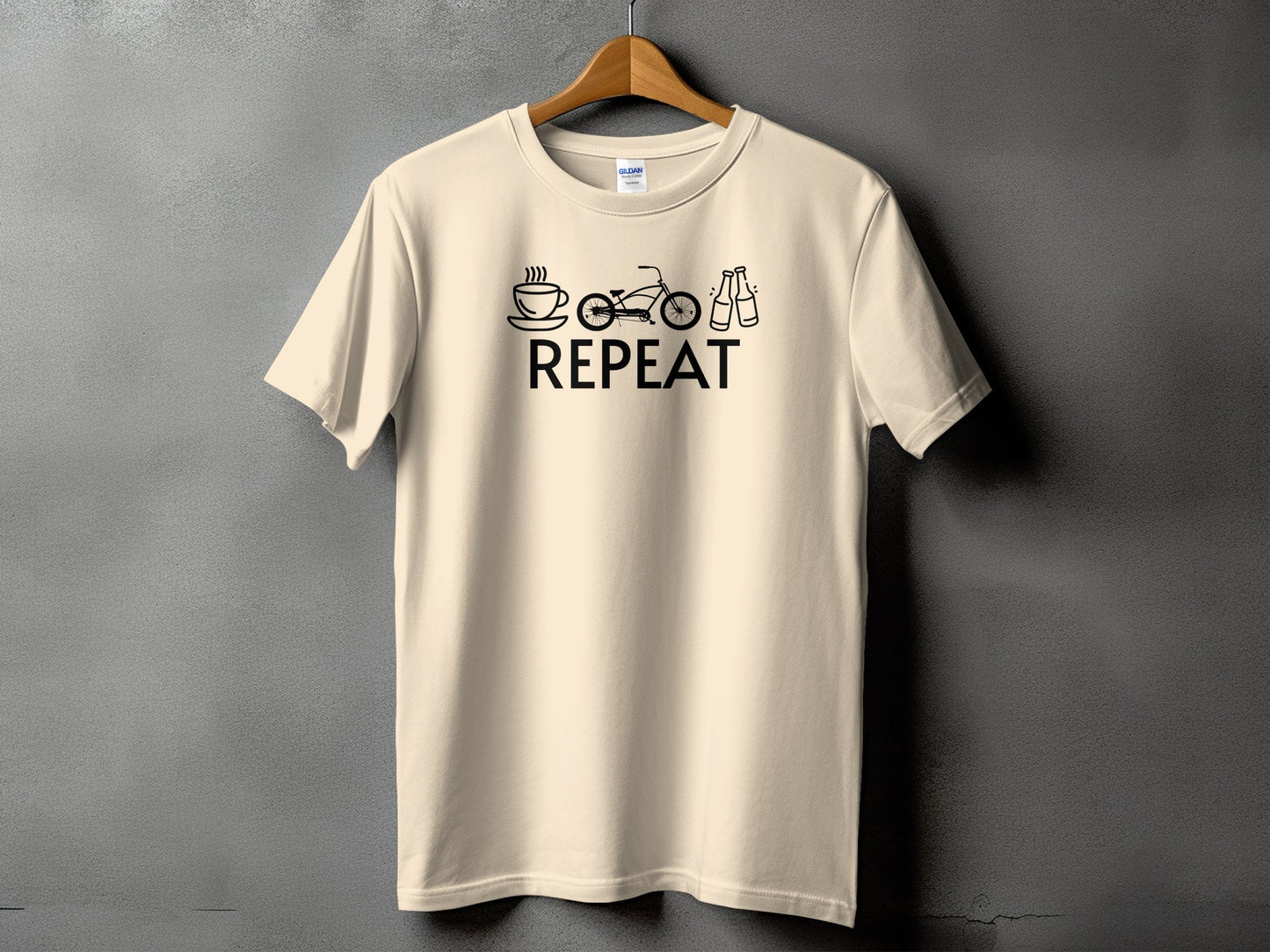 Coffee Cycling Repeat Graphic T-shirt product type
