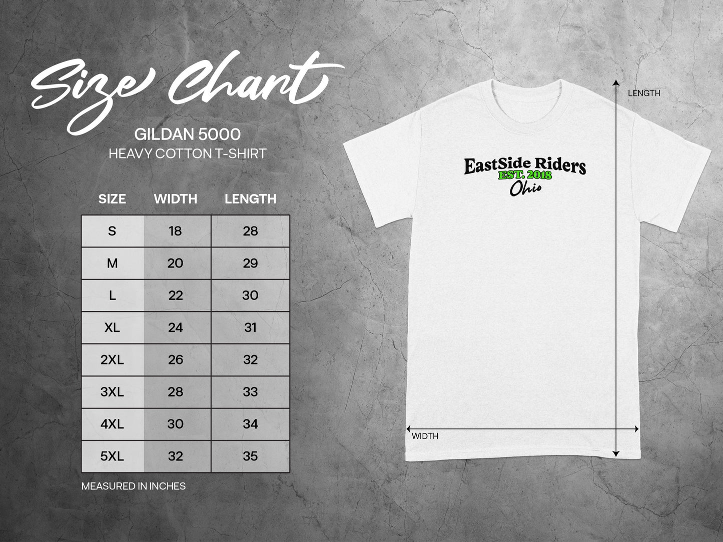 EastSide Riders Ohio White Graphic T-shirt product