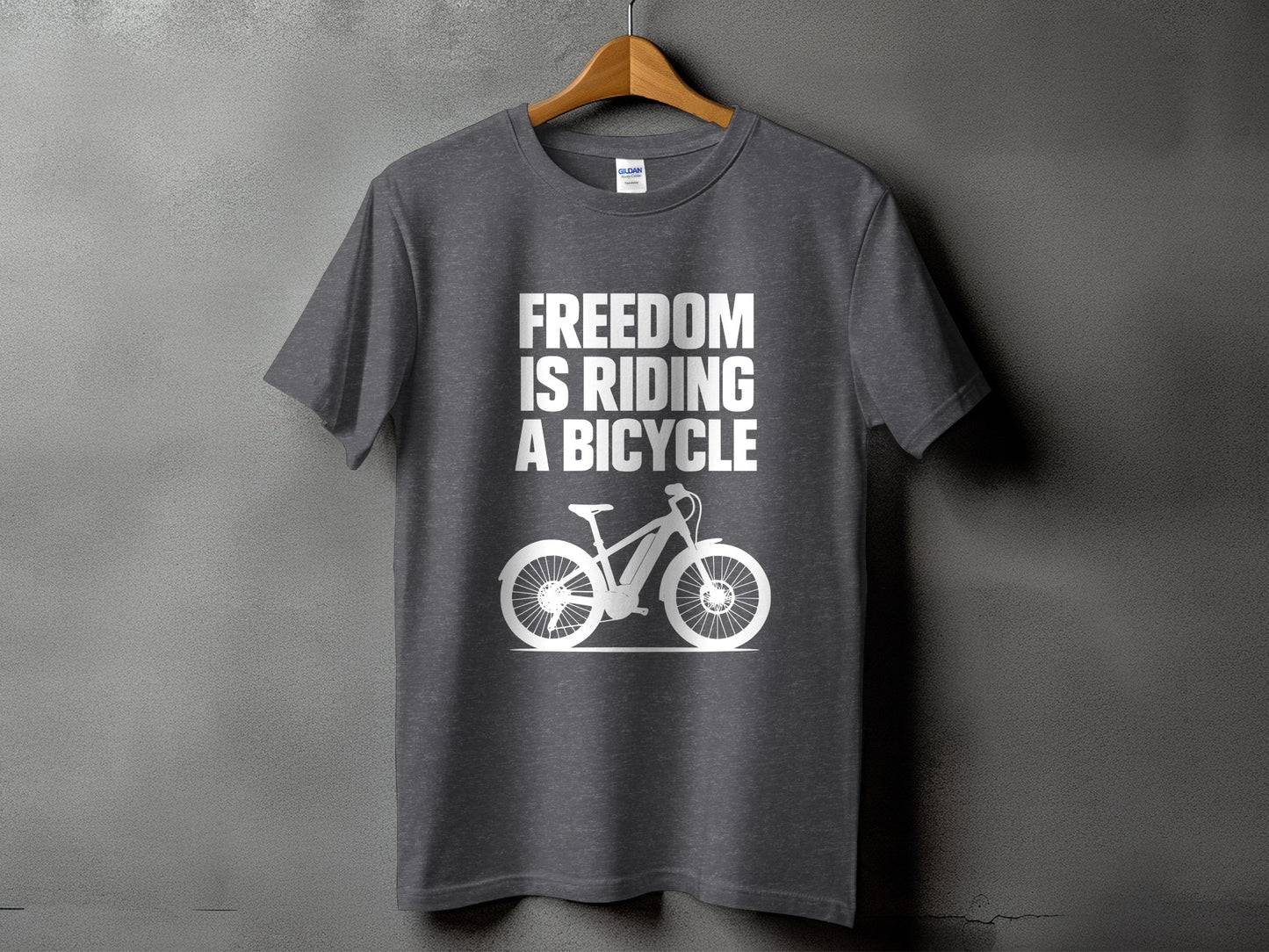 Freedom Is Riding A Bicycle Statement T-Shirt product