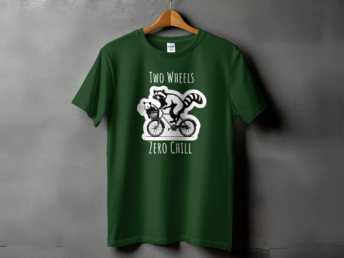 Two Wheels Zero Chill Green Graphic Tee product