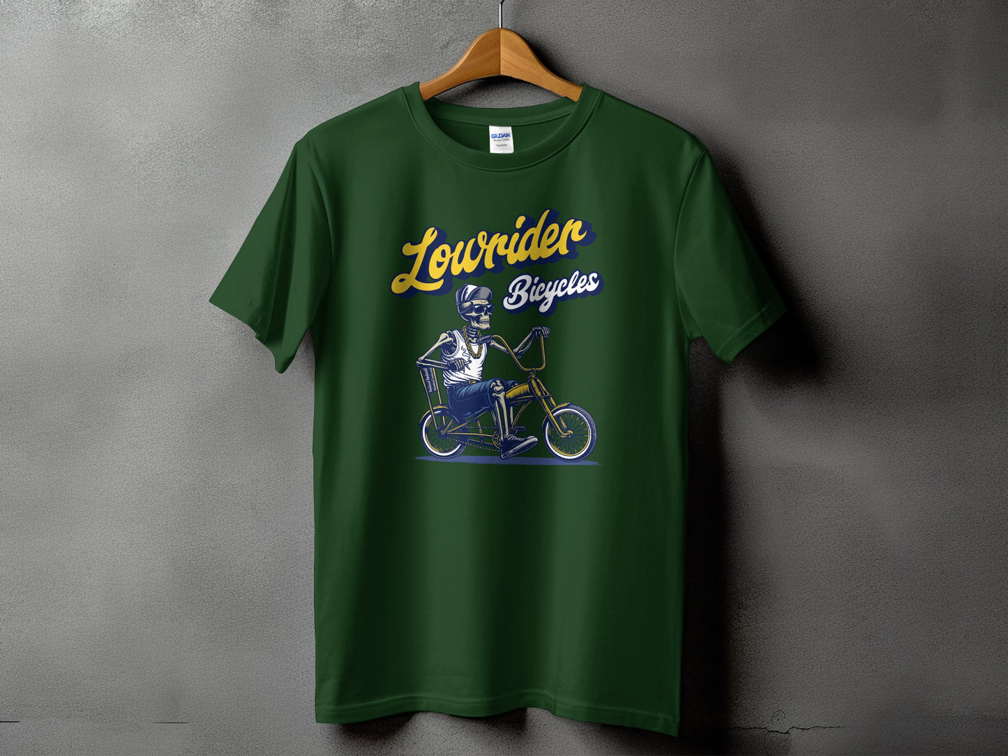 Lowrider Bicycles Graphic Tee with Skeleton product type