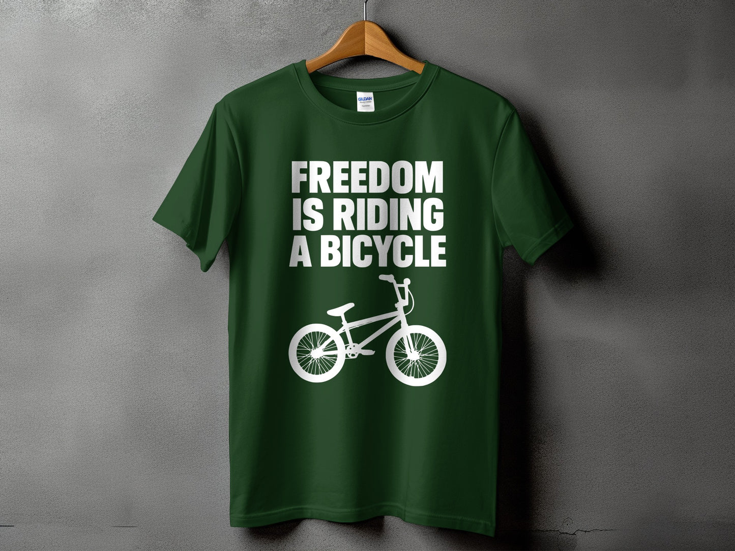 Freedom is Riding a Bicycle T-shirt product type