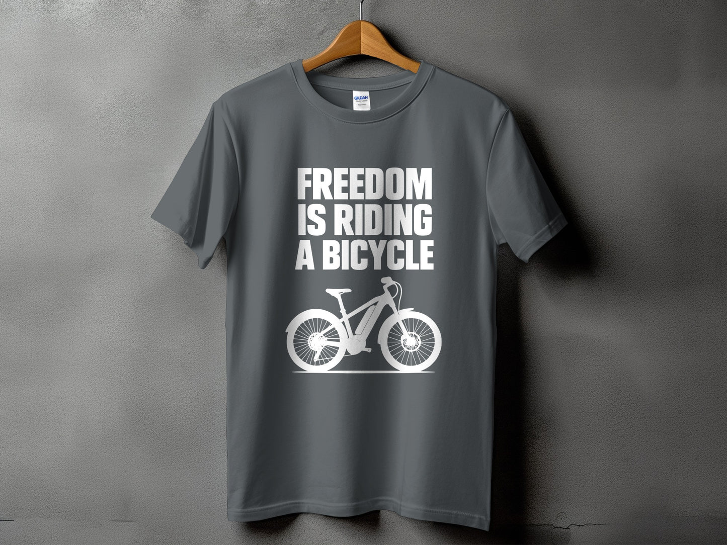 Freedom Is Riding A Bicycle Graphic T-Shirt product type