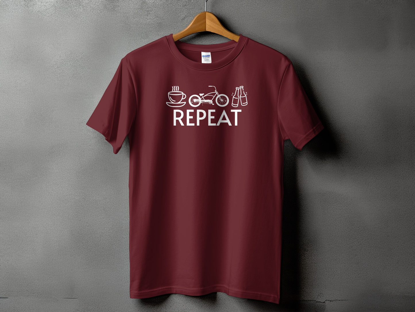 Coffee Bike Beer Repeat Graphic Tee product type