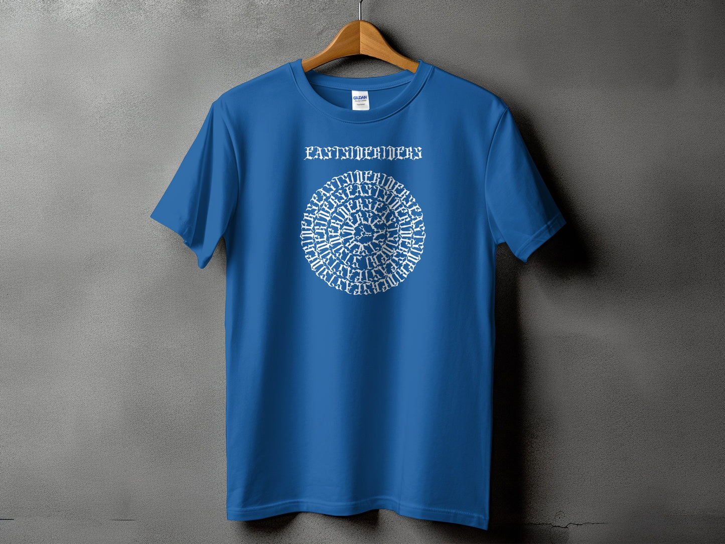 Eastindeindeis Circular Pattern Blue T-shirt product type
