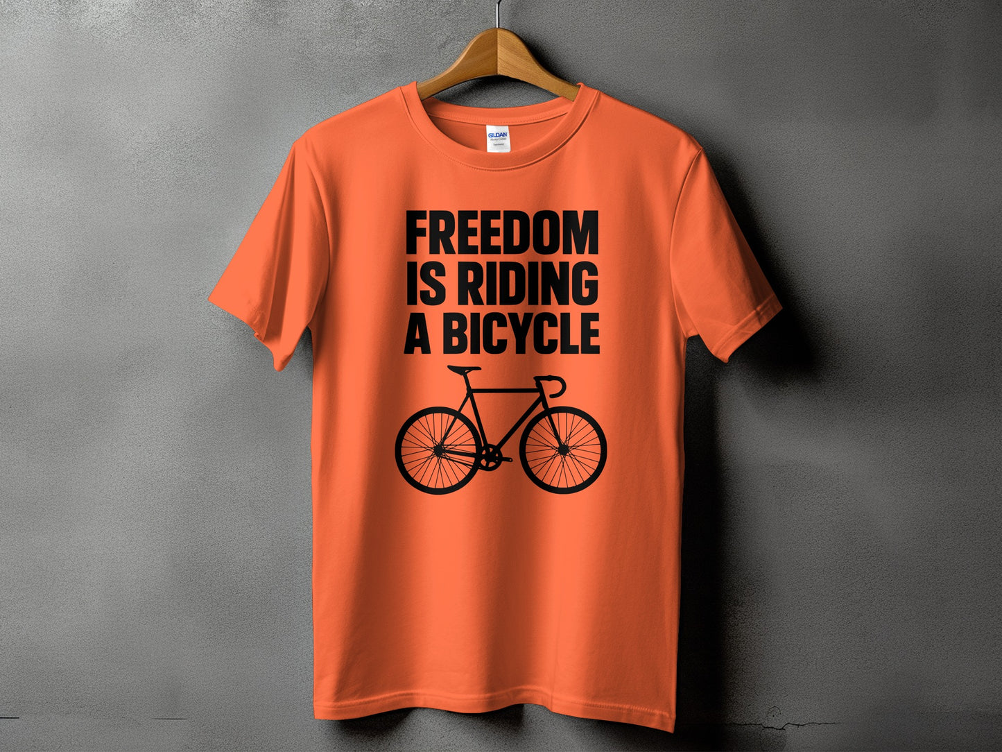 Freedom Is Riding A Bicycle Graphic T-Shirt product type