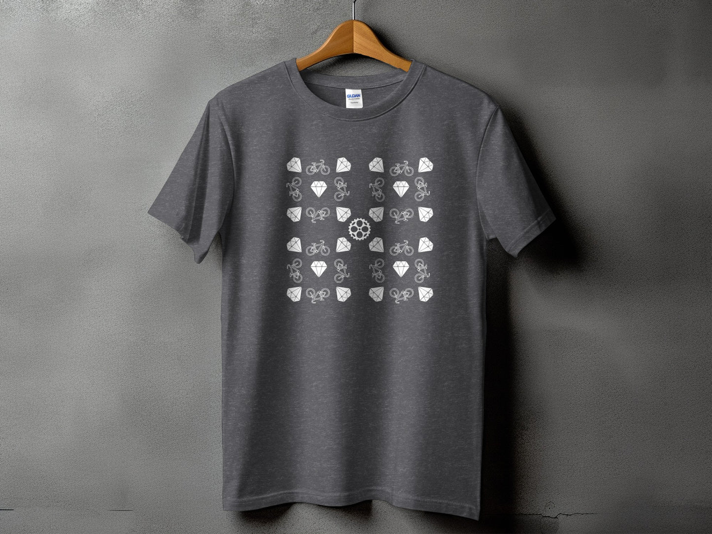 Unique Sports Icons Design Charcoal Grey Shirt product