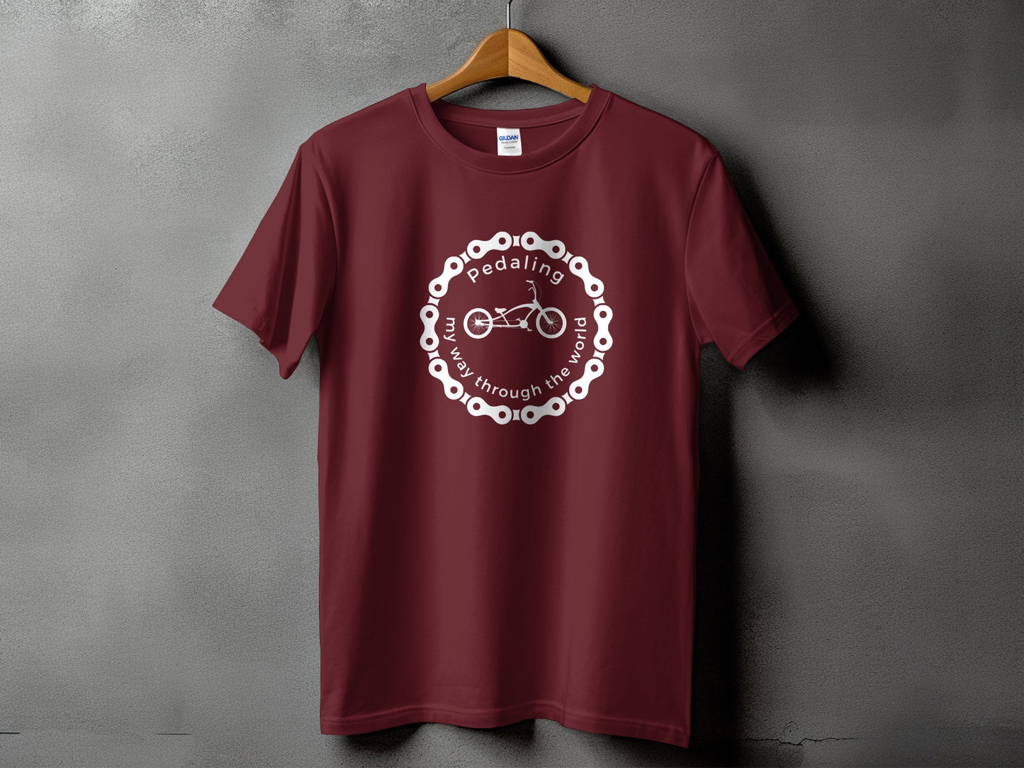 Pedaling My Way Through The World T-Shirt product