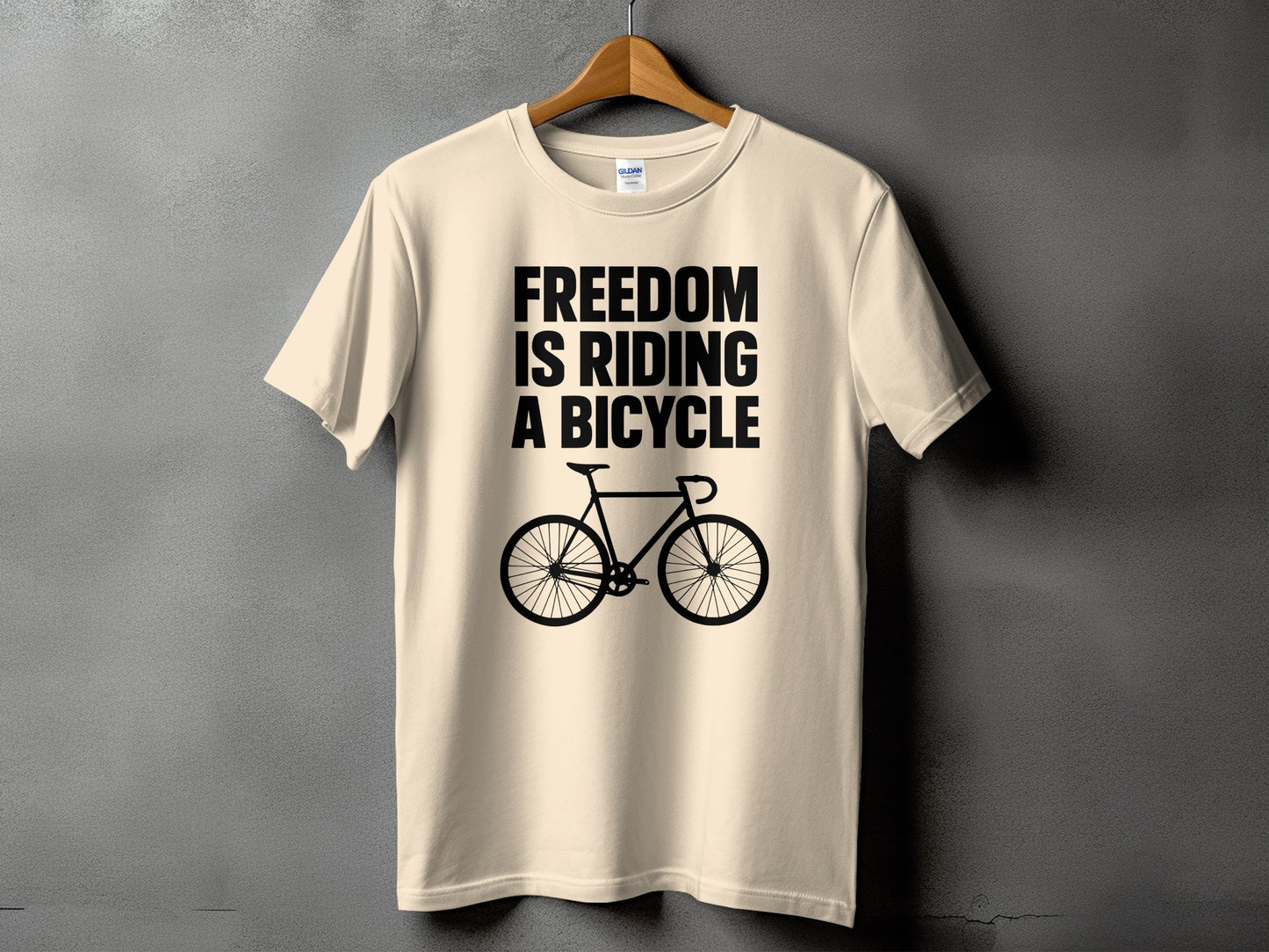 Freedom is Riding a Bicycle T-shirt product type