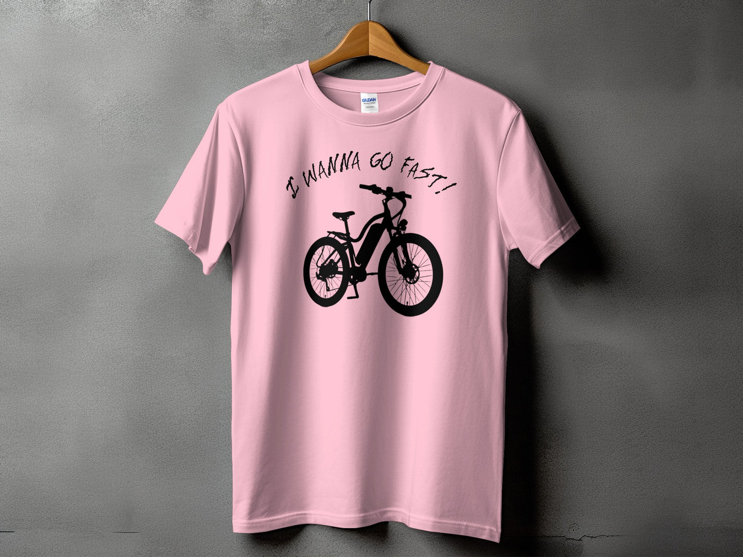 I Wanna Go Fast Bicycle Graphic Tee Shirt product type