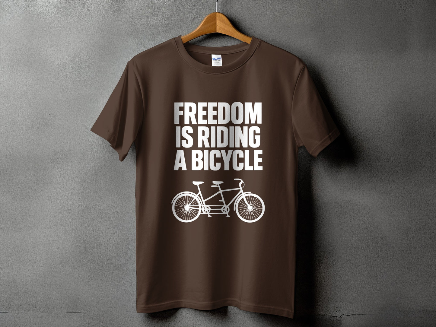 Freedom is Riding a Bicycle Graphic T-shirt product type