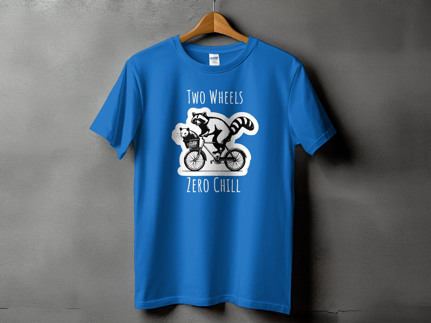 Two Wheels Zero Chill Cycling Graphic T-shirt product type