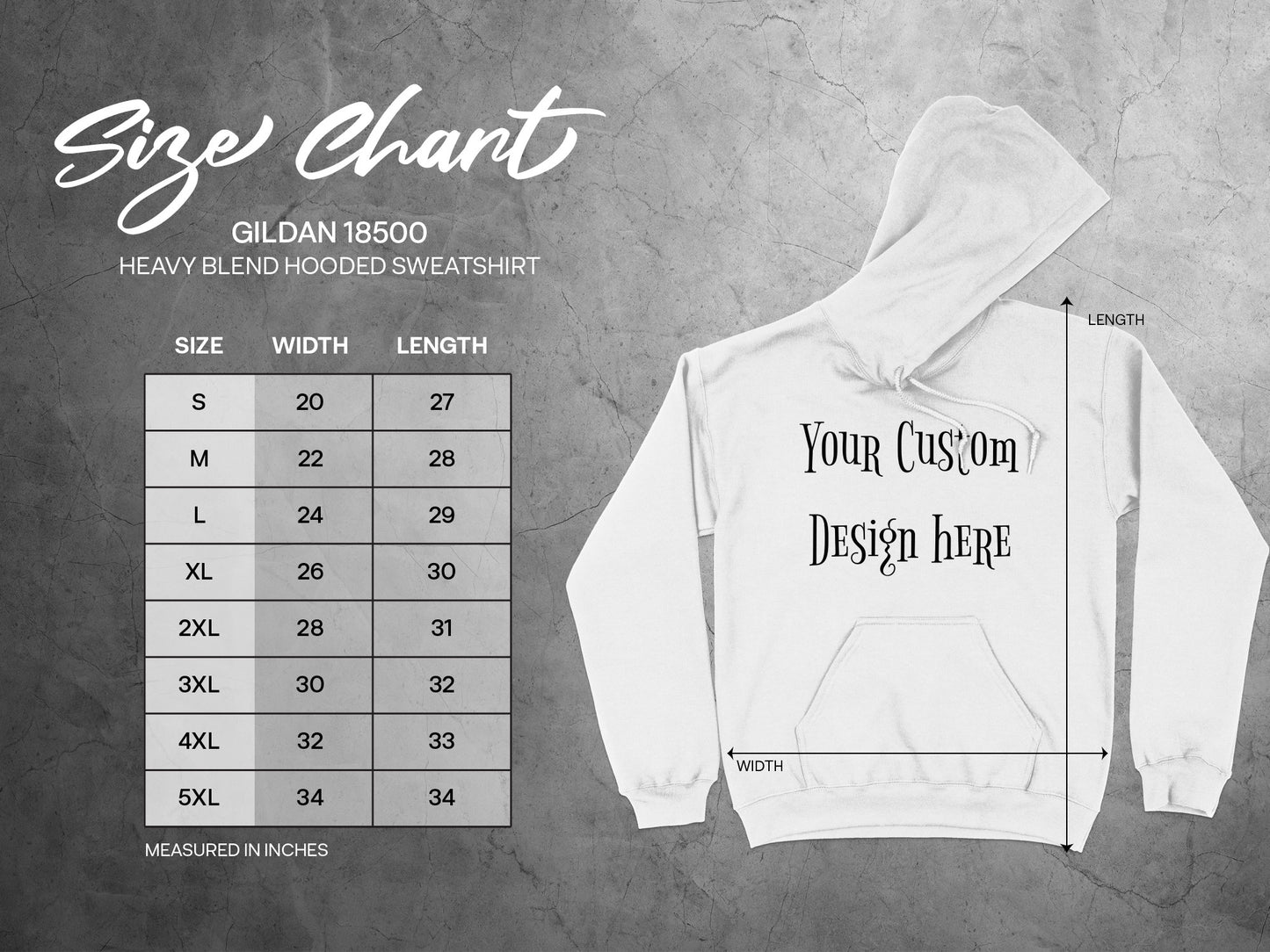Custom Designed Gildan 18500 Hooded Sweatshirt product
