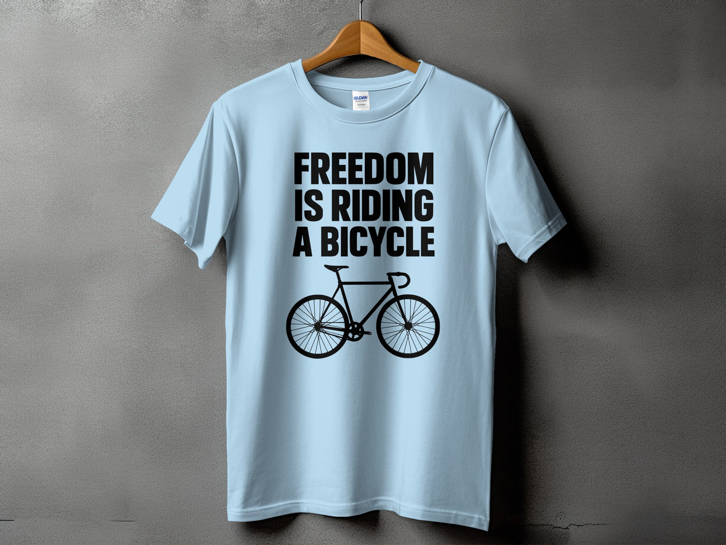 Freedom Is Riding a Bicycle Graphic T-shirt product