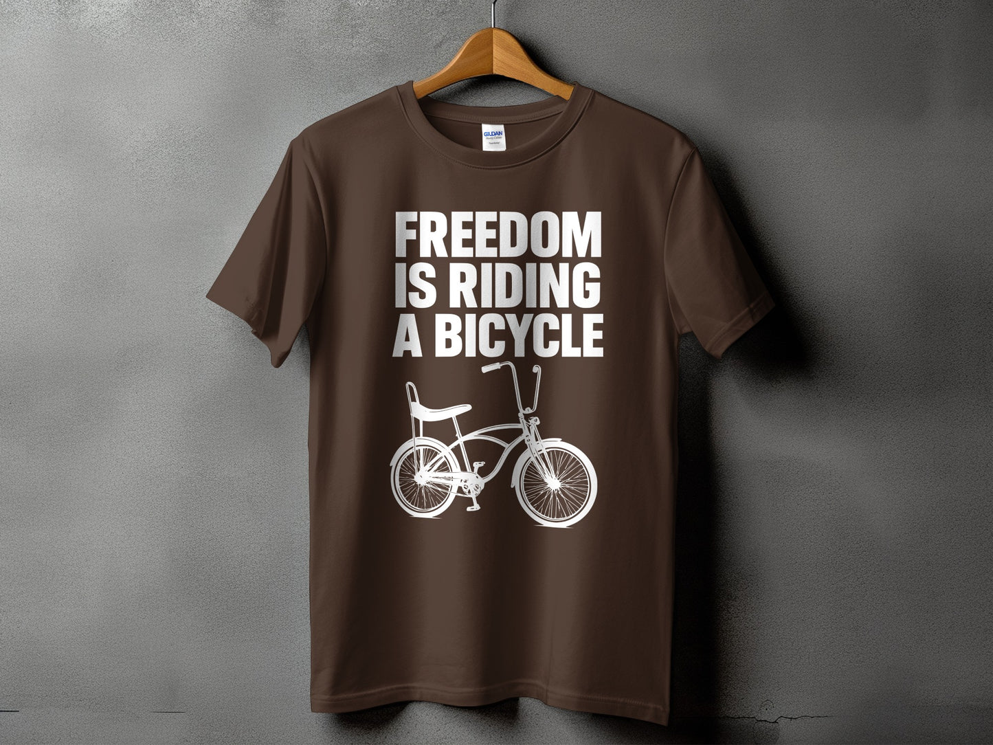Freedom Is Riding A Bicycle Graphic T-shirt product type