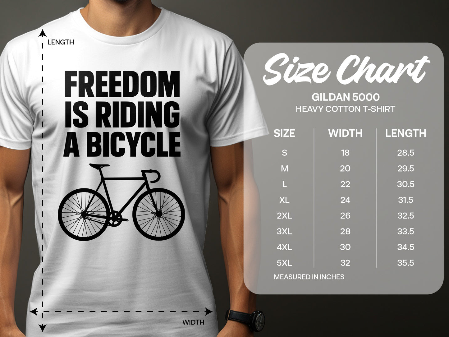Freedom Is Riding a Bicycle Graphic T-shirt product type