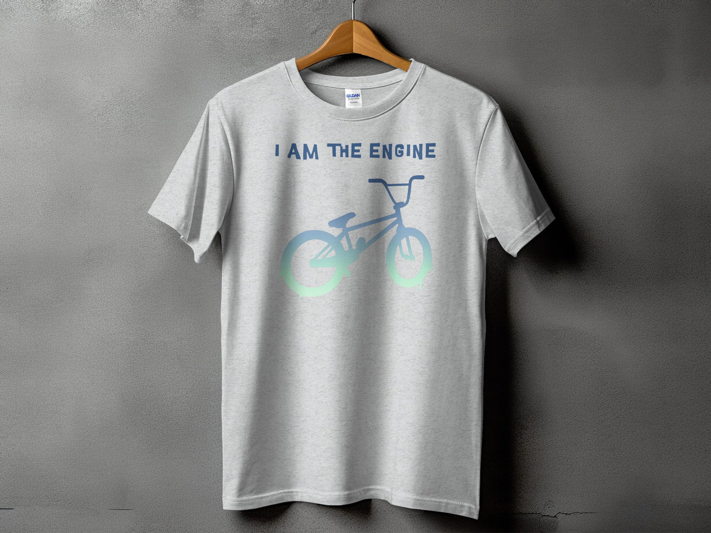 I Am The Engine Bicycle Graphic Printed T-Shirt product type