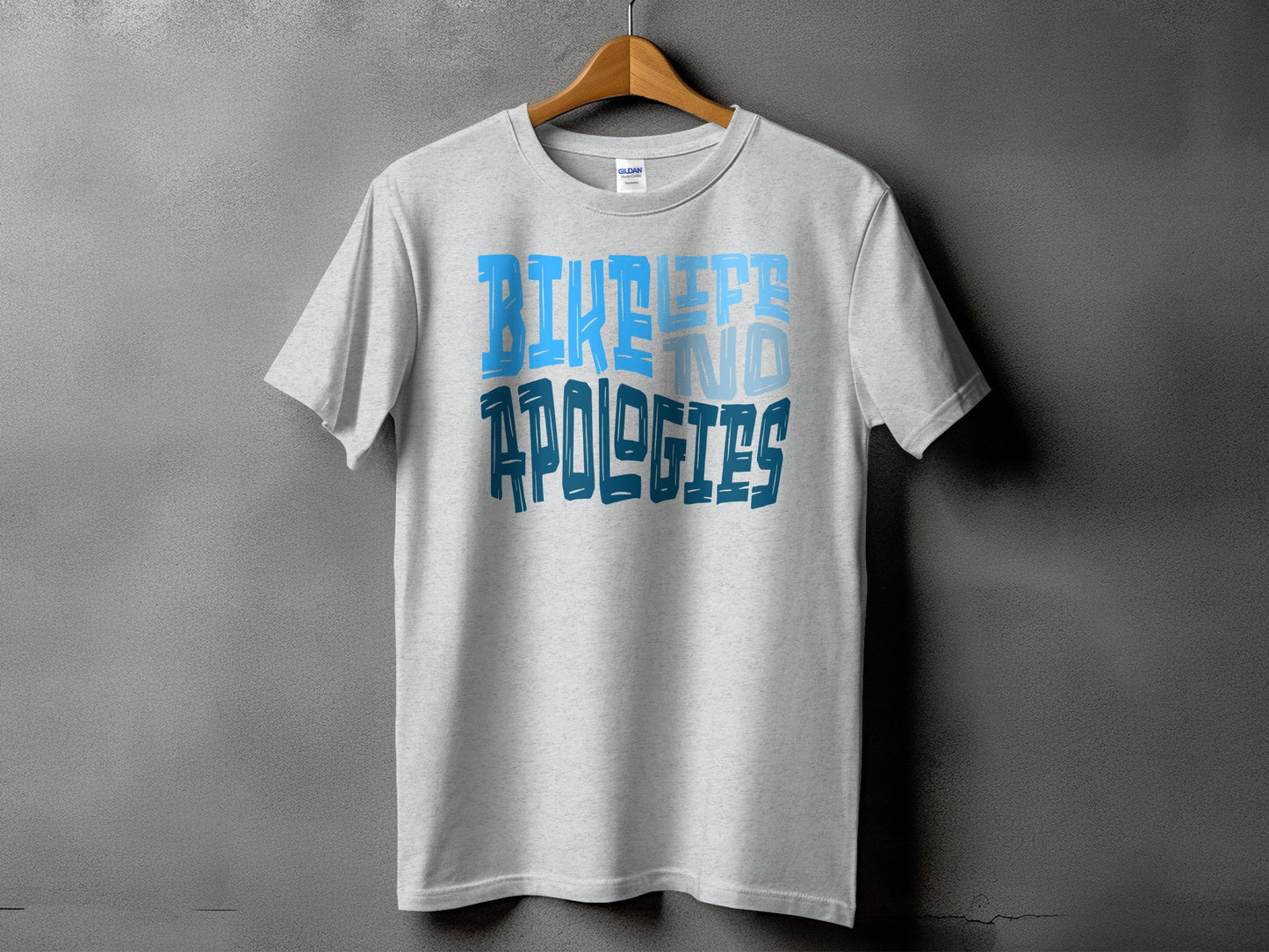 Blue Life No Apologies Statement T-Shirt product type