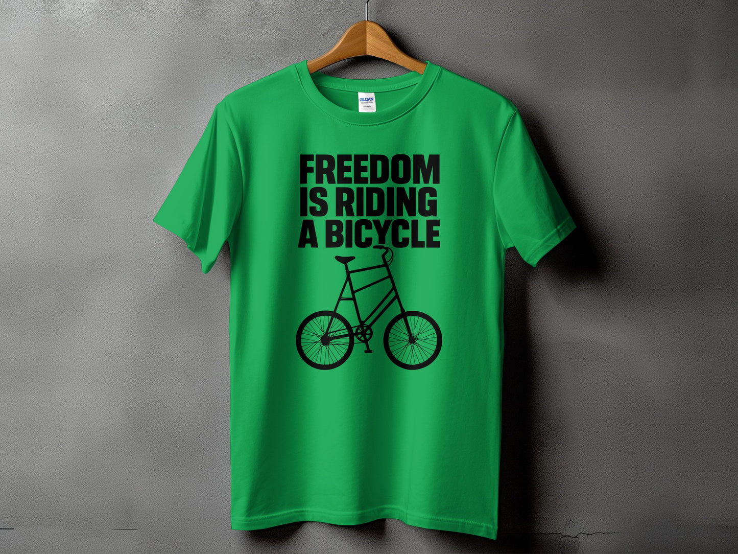 Freedom is Riding a Bicycle Graphic T-Shirt product type