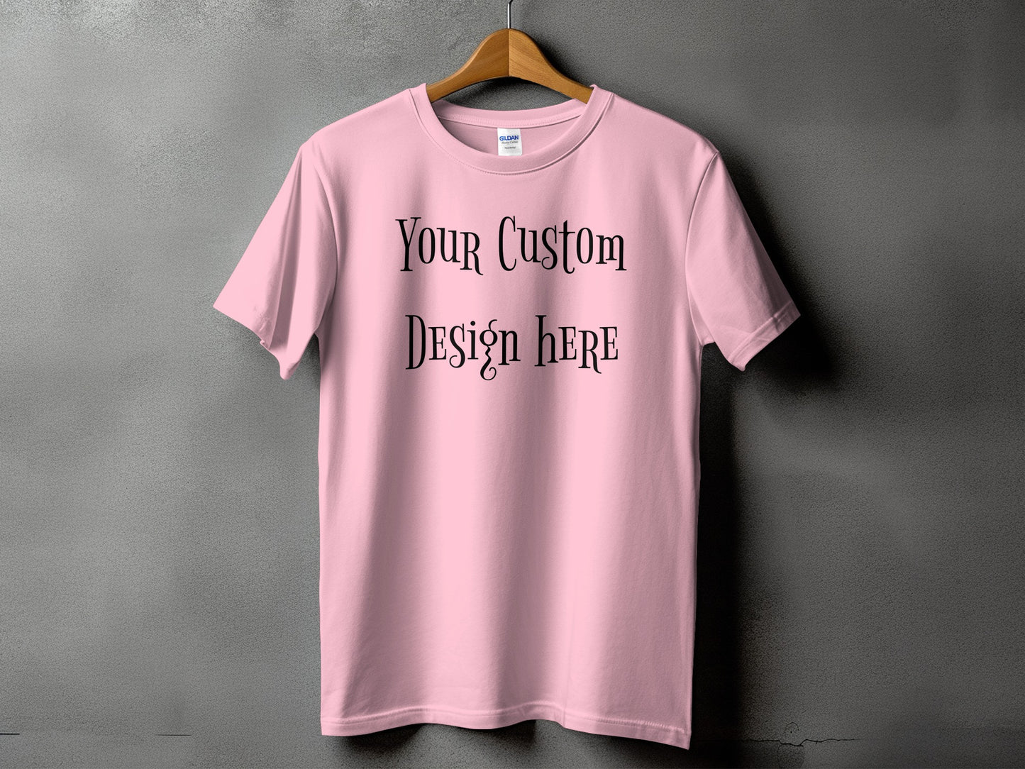 Personalized Custom Design Pink T-Shirt product type