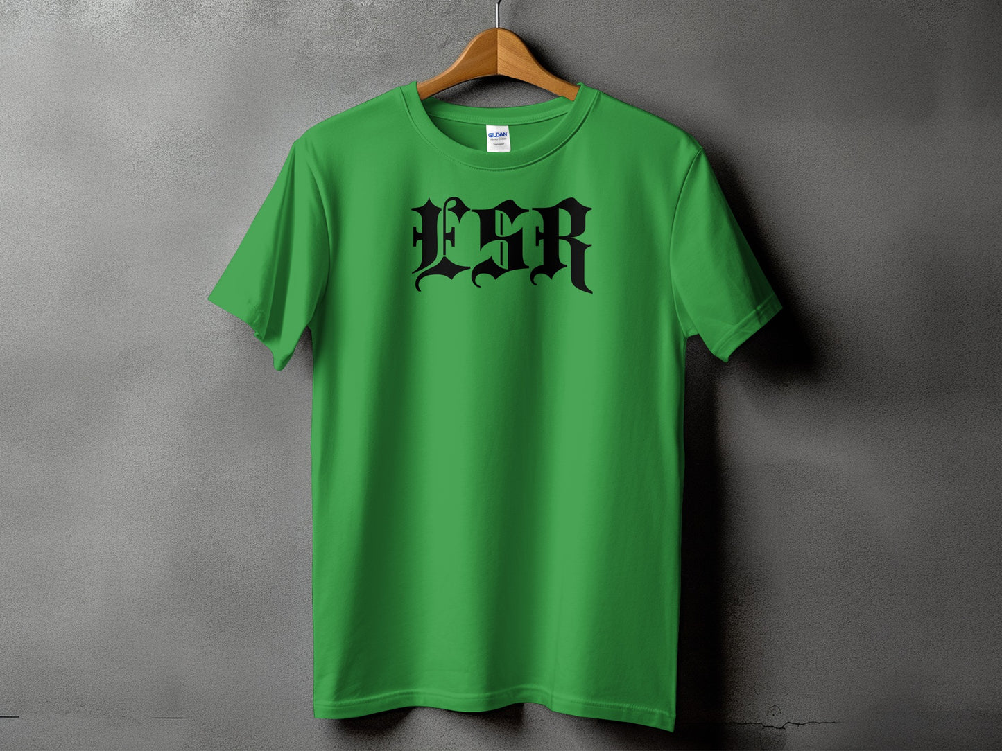 FSR Bold Black Lettering on Green T Shirt product