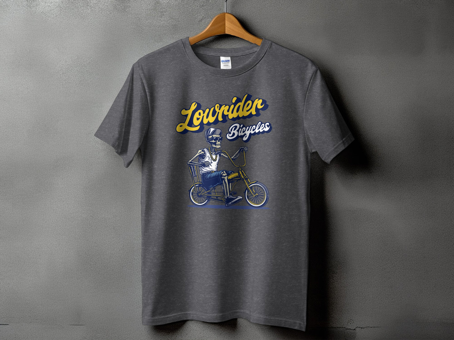 Lowrider Bicycles Skeleton Printed T-Shirt product type