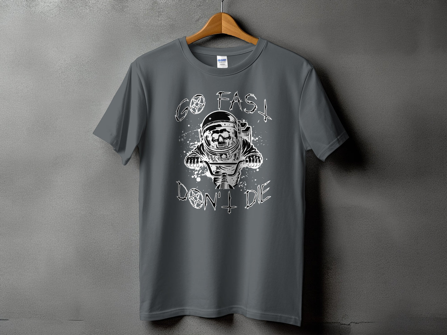 Go Fast Don't Die Astronaut Graphic T-Shirt product type
