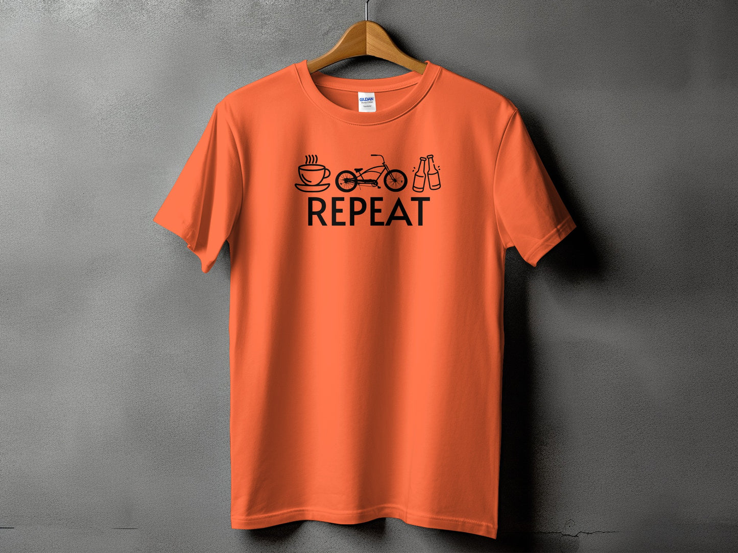Coffee Bike Ride Repeat Graphic T-Shirt product