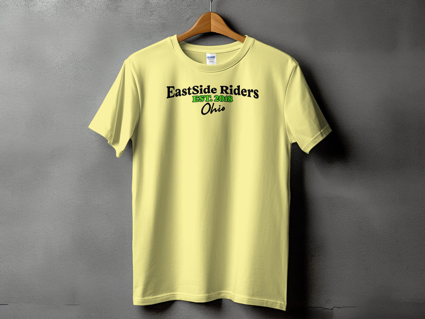 EastSide Riders Est 2018 Ohio Yellow T-Shirt product type