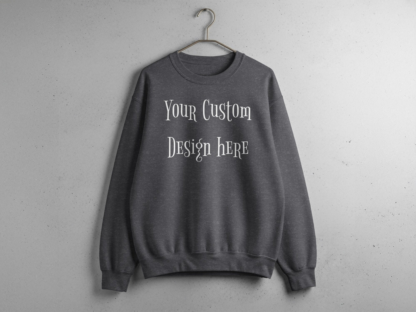 Personalized Custom Design Text Sweatshirt product type