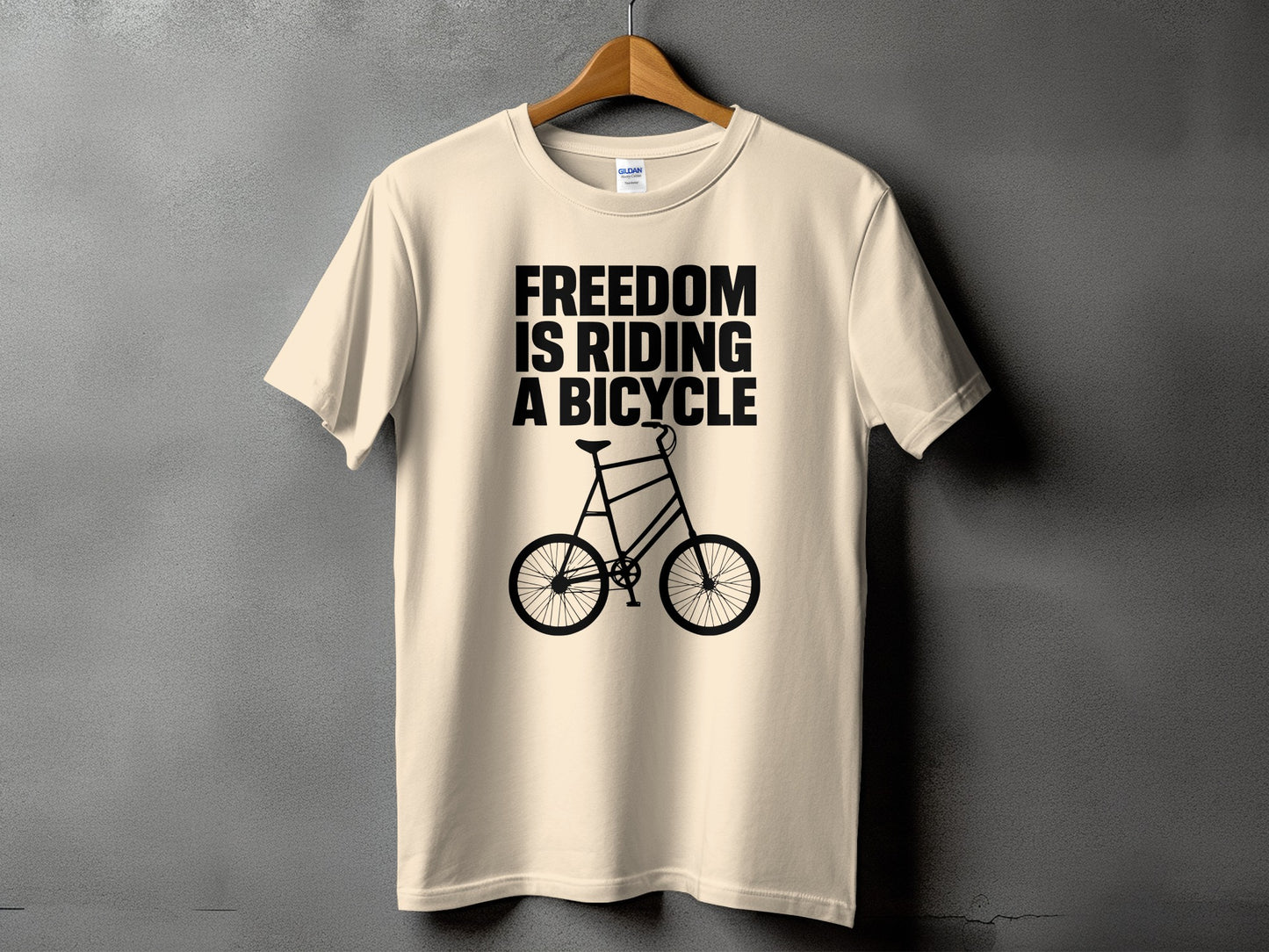 Freedom is Riding a Bicycle T-shirt product type
