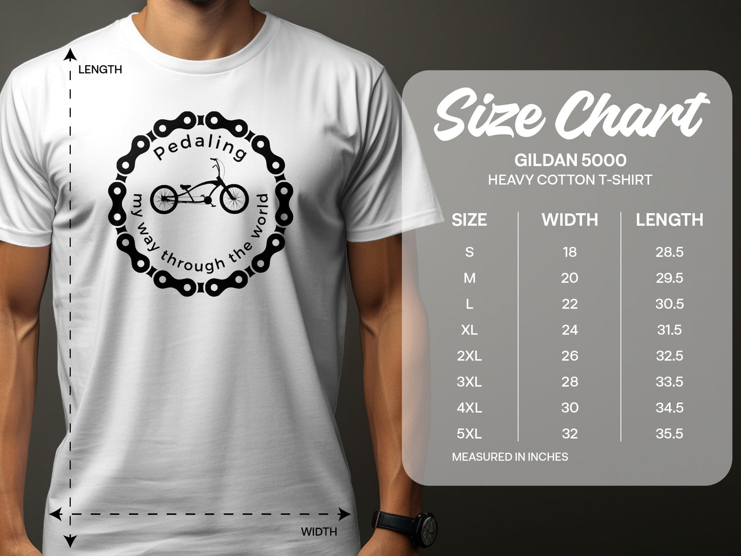 Pedaling My Way Through the World T-shirt product type