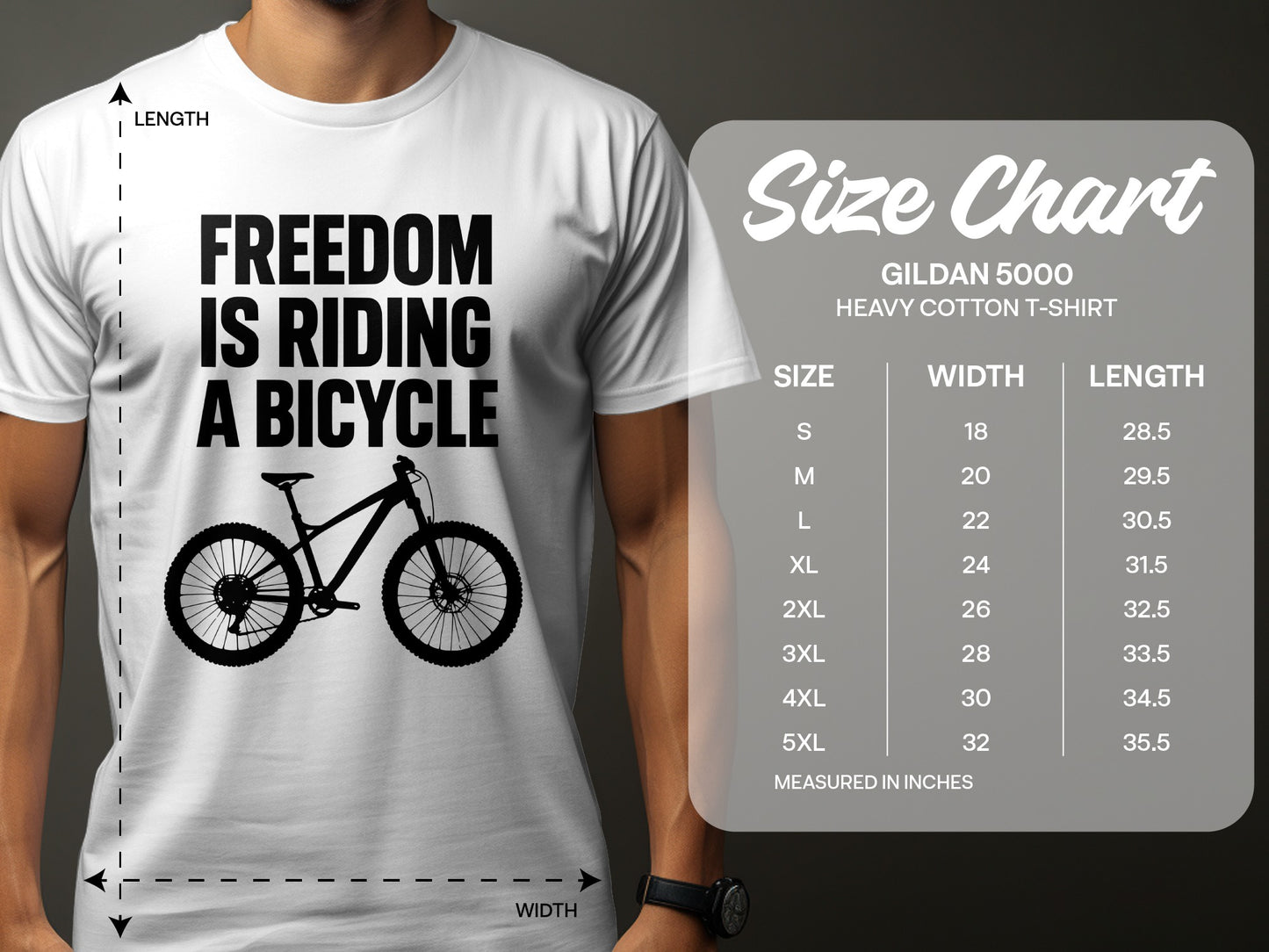 Freedom Is Riding A Bicycle Heavy Cotton T-shirt product