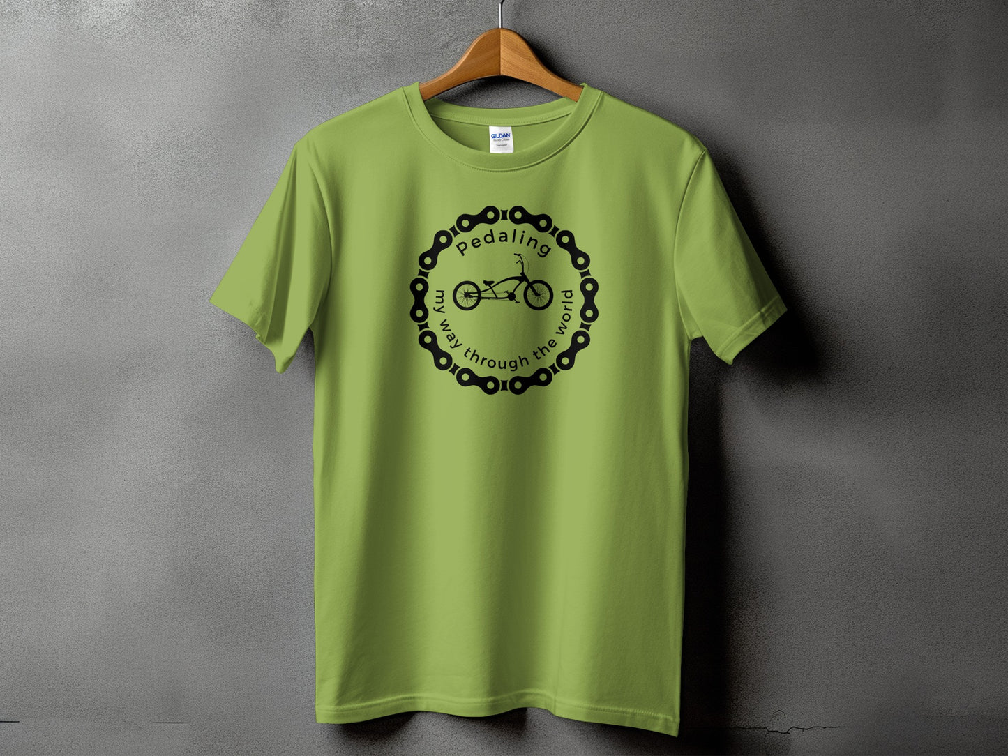 Pedaling Through The World Graphic Tee shirt product type