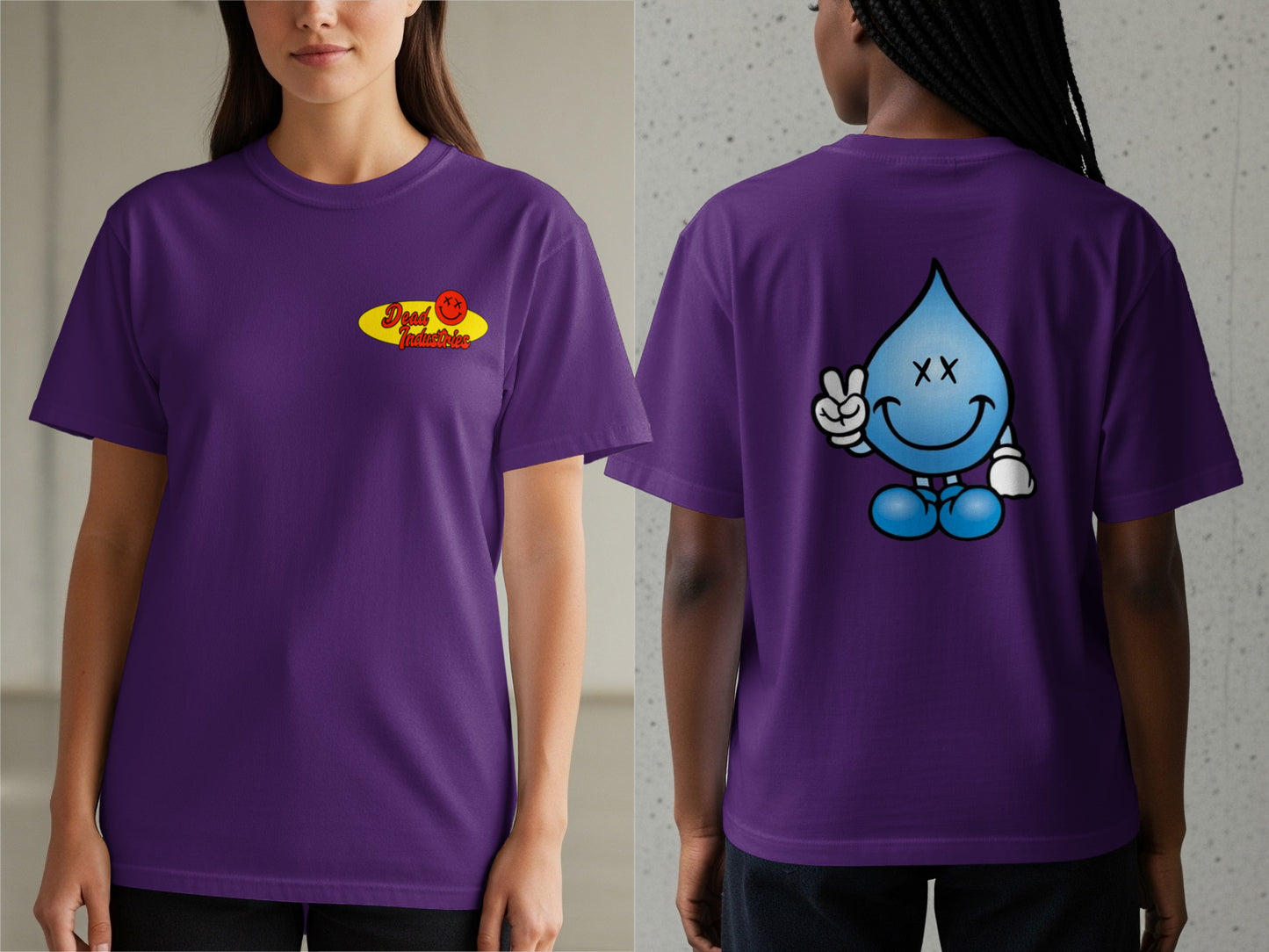 Cool and Fun Graphic Purple T-shirt casual wear product