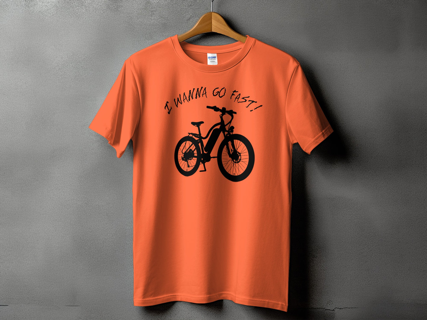 I Wanna Go Fast Bicycle Graphic Tee Shirt Product