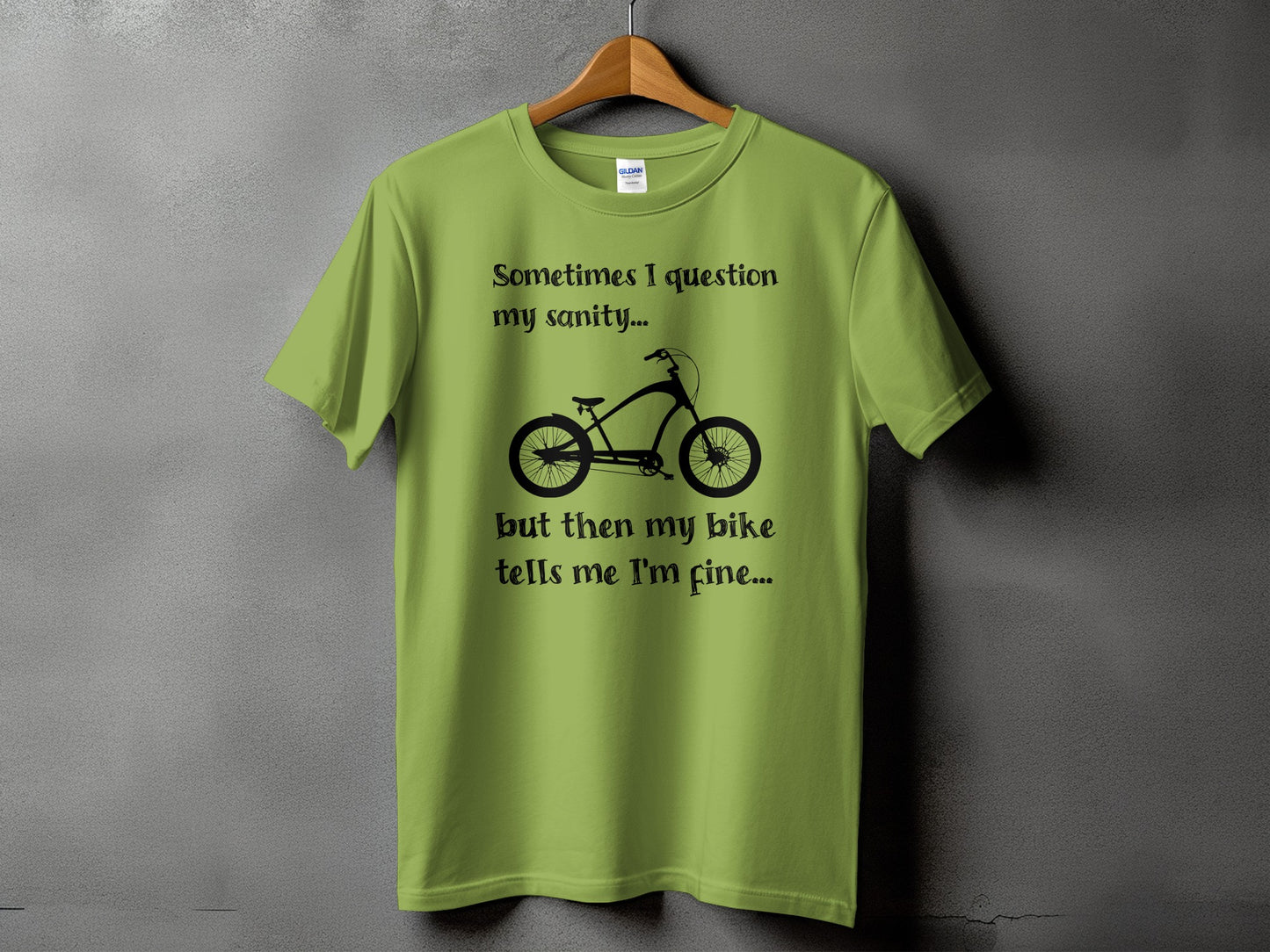 Sometimes I Question My Sanity Bike T-Shirt Product