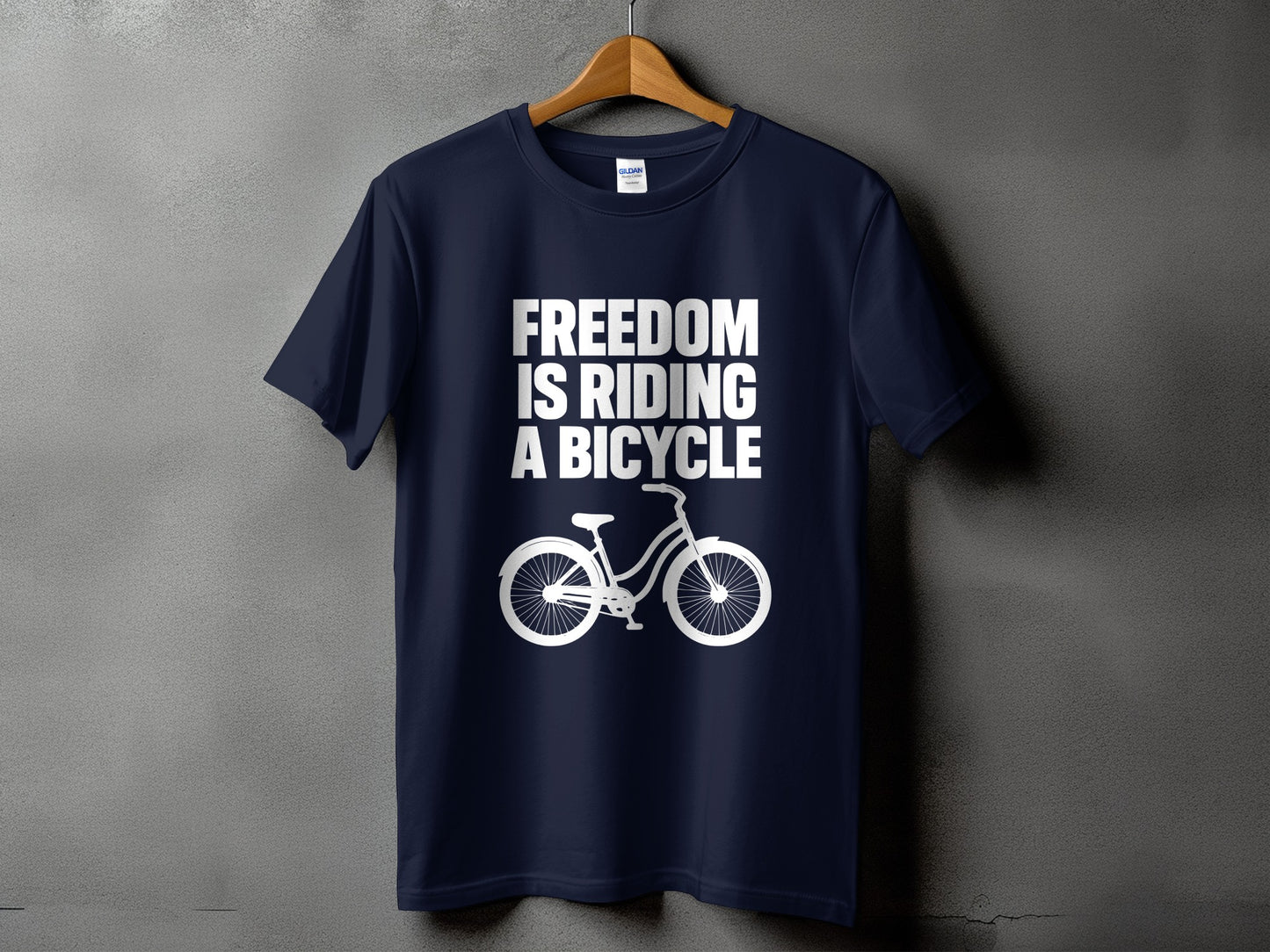 Freedom Is Riding A Bicycle Graphic T-Shirt product type