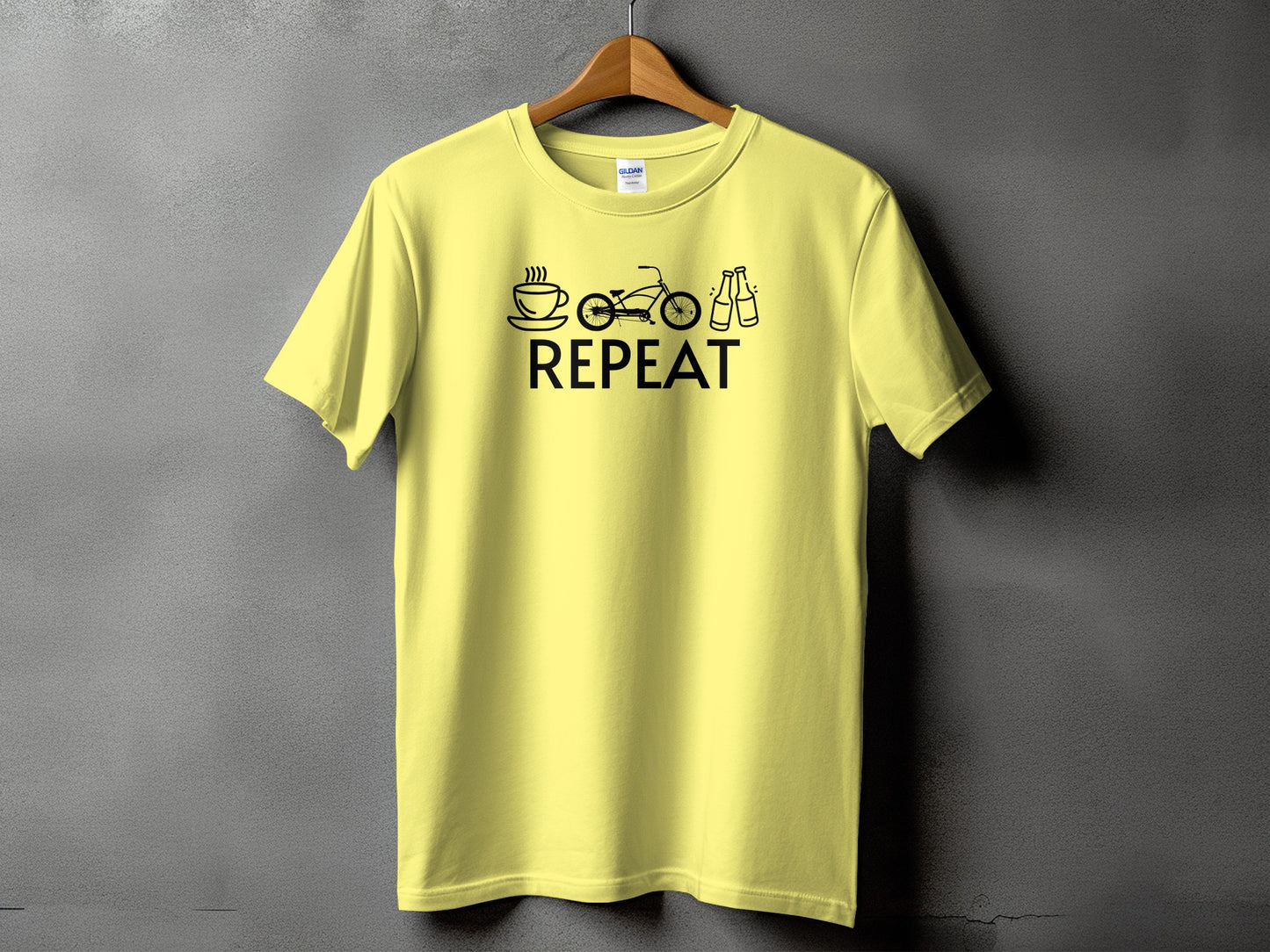 Coffee Bicycle Shop Repeat Graphic Tee product