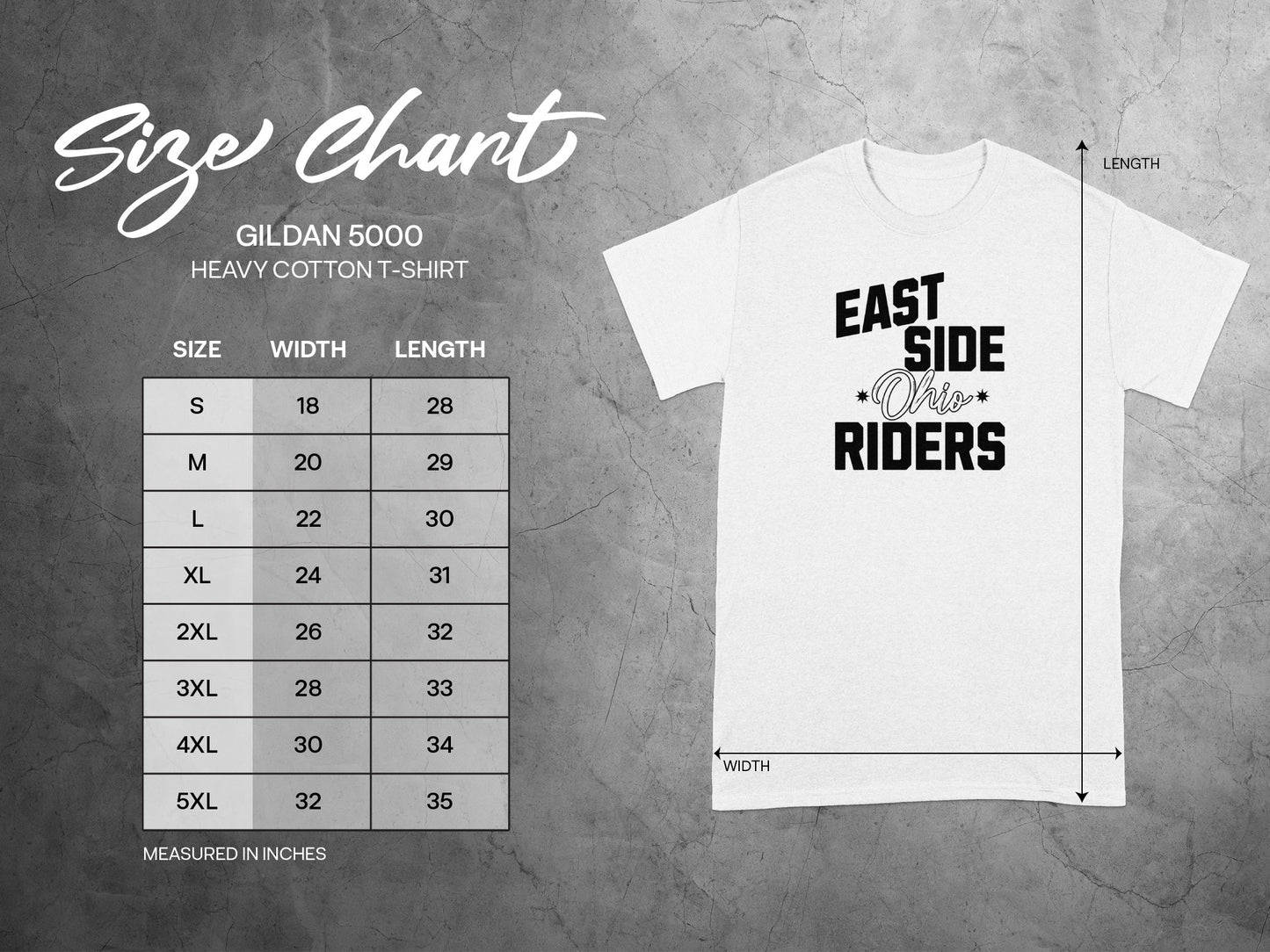 East Side Riders Stylized Text White T-shirt product