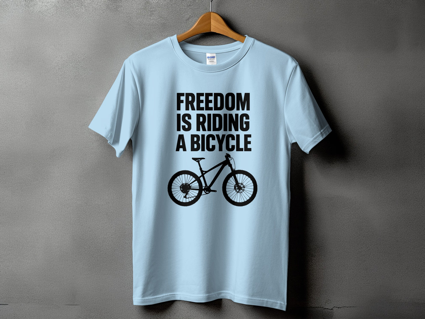 Freedom Is Riding A Bicycle Statement T Shirt product