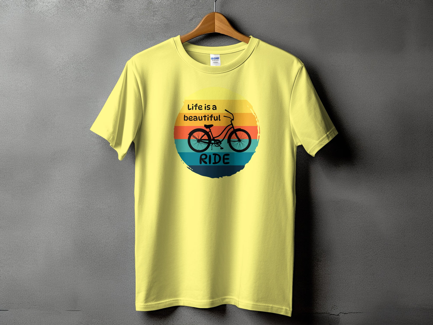 Life is a beautiful ride yellow shirt product type